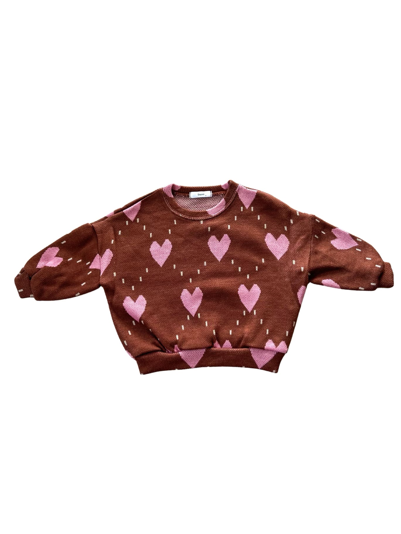 Assorted Heart Knit Sweater - In Store