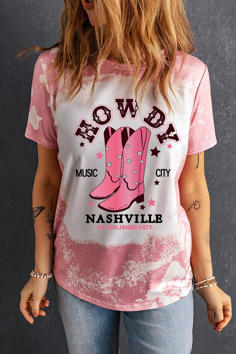 Cowboy Boots Graphic Short Sleeve Tee- ONLINE ONLY- 2-7 DAY SHIPPING