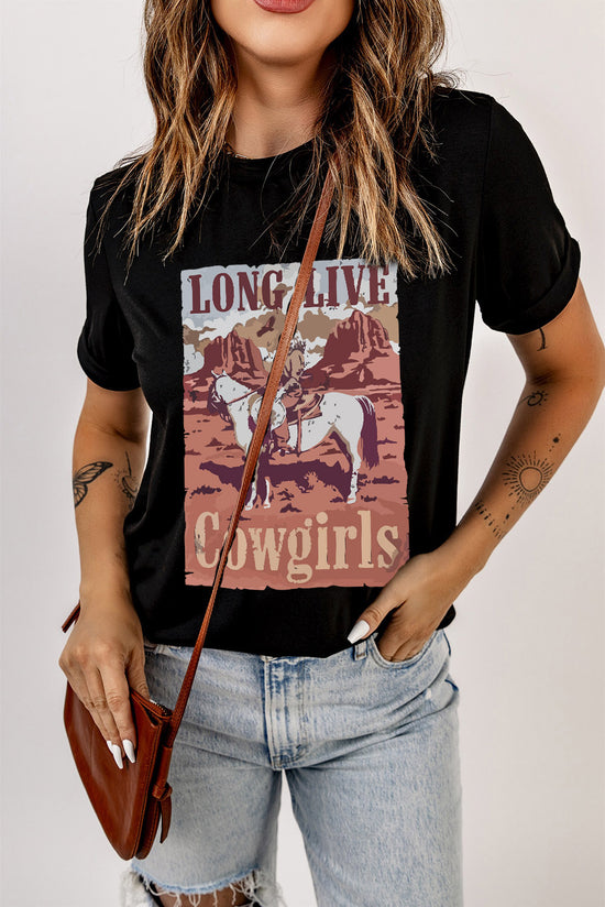 LONG LIVE COWGIRLS Graphic Tee - ONLINE ONLY 2-10 DAY SHIPPING