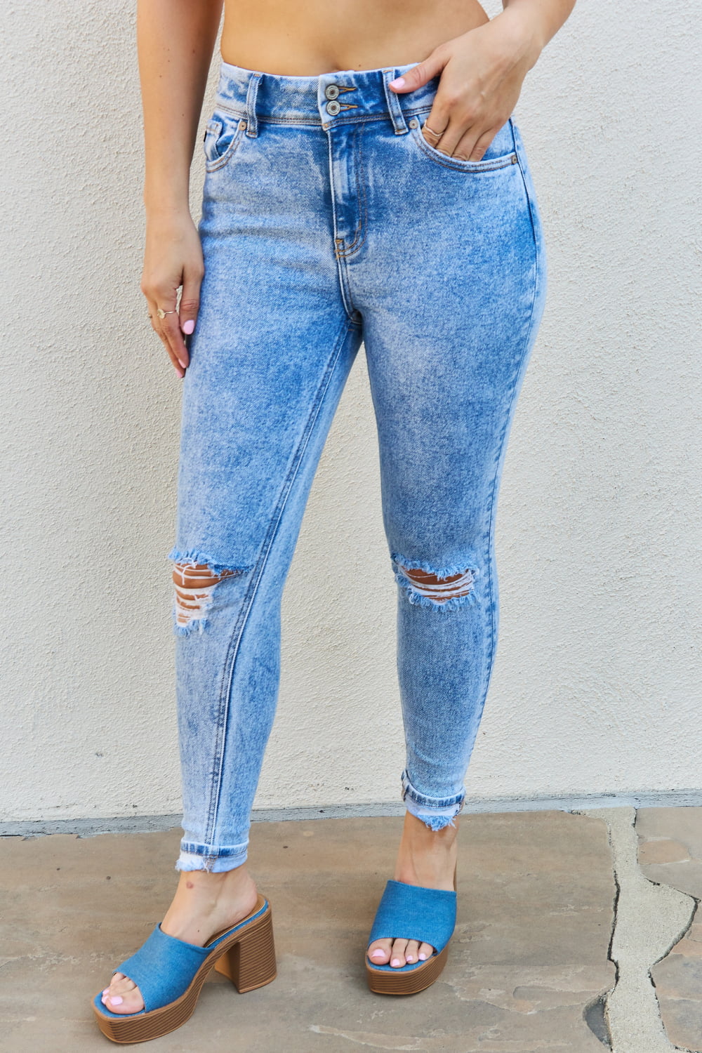 Kancan Emma Full size High Rise Distressed Skinny Jeans- ONLINE ONLY 2-10 DAY SHIPPING