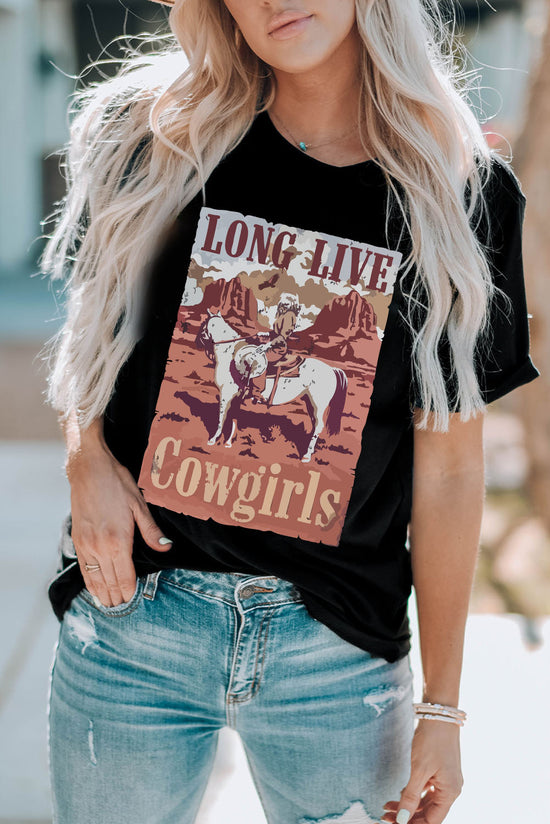 LONG LIVE COWGIRLS Graphic Tee - ONLINE ONLY 2-10 DAY SHIPPING